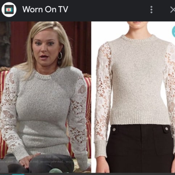 See by Chloe lace sleeve sweater - Picture 2 of 11